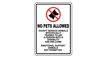 There are NO DOGS allowed at ICYP Astoria